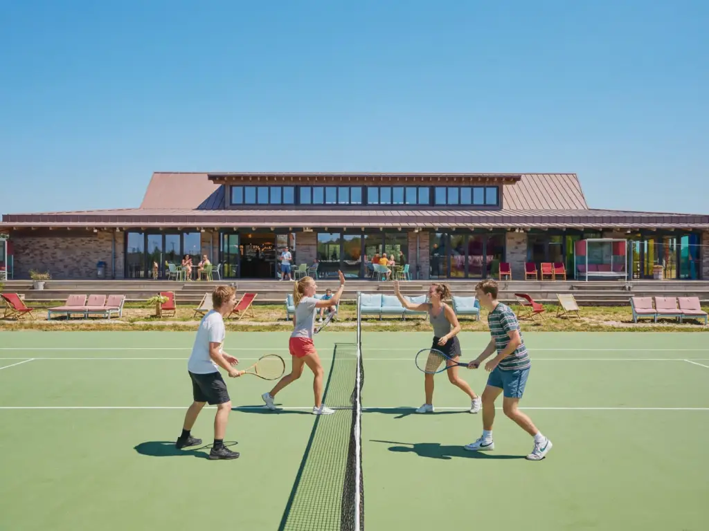 Tennis au parc de loisirs DAMA Factory à Deauville-Touques