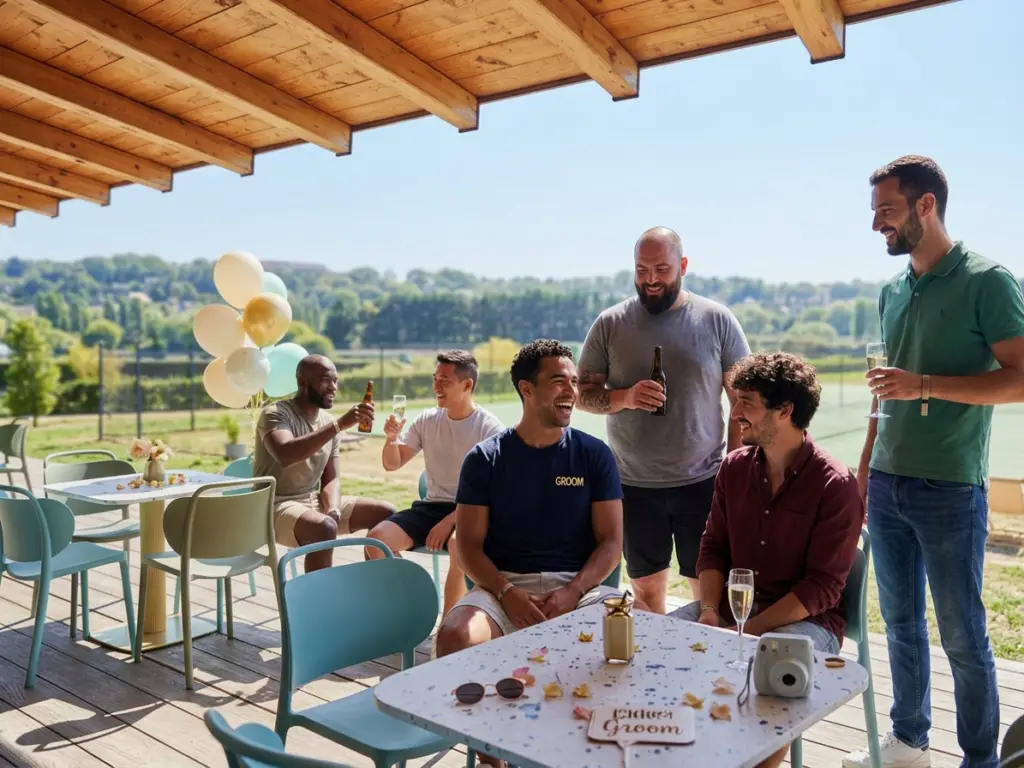 Groupe de potes en EVG à Deauville